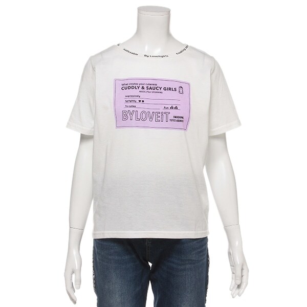 衿ロゴチケットプリントTシャツ