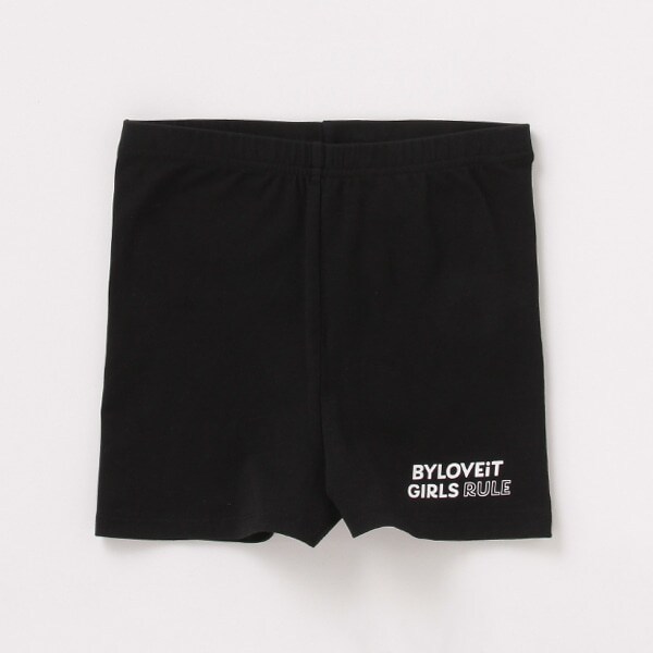 ロゴプリント入り1分丈レギンス