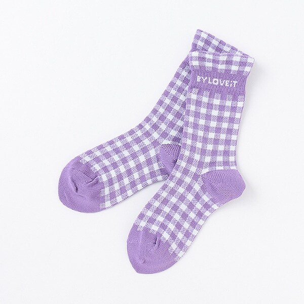 ギンガムクルーソックス【日本製】