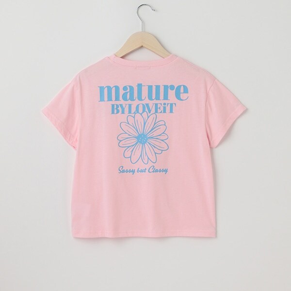 オーバーサイズフラワーTシャツ