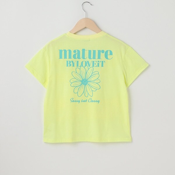 オーバーサイズフラワーTシャツ