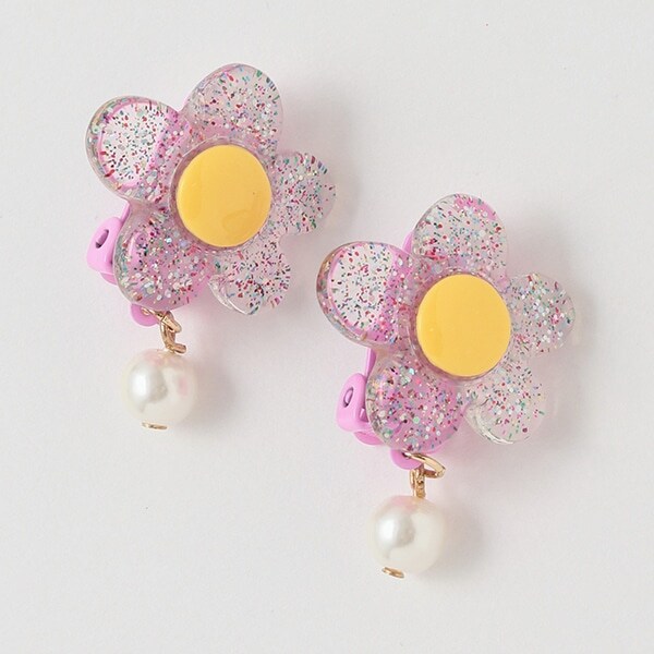 お花イヤリング