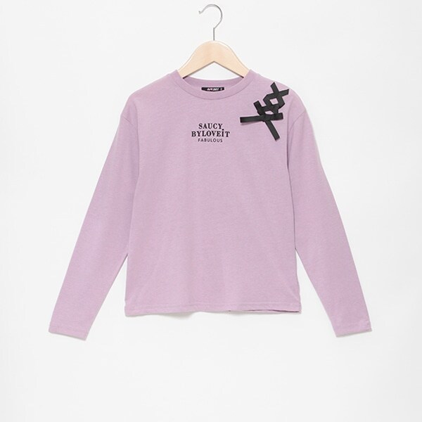 【WEB限定】肩レースアップ長袖Tシャツ