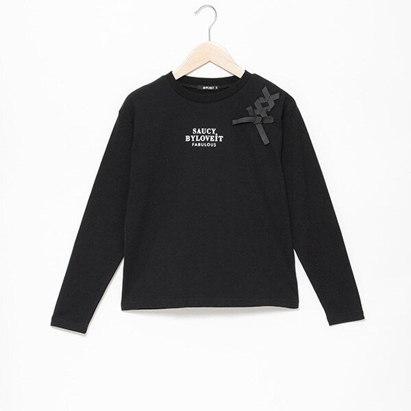 【WEB限定】肩レースアップ長袖Tシャツ