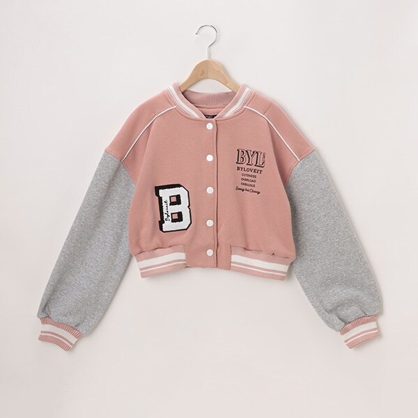 袖切り替え短丈スタジャン