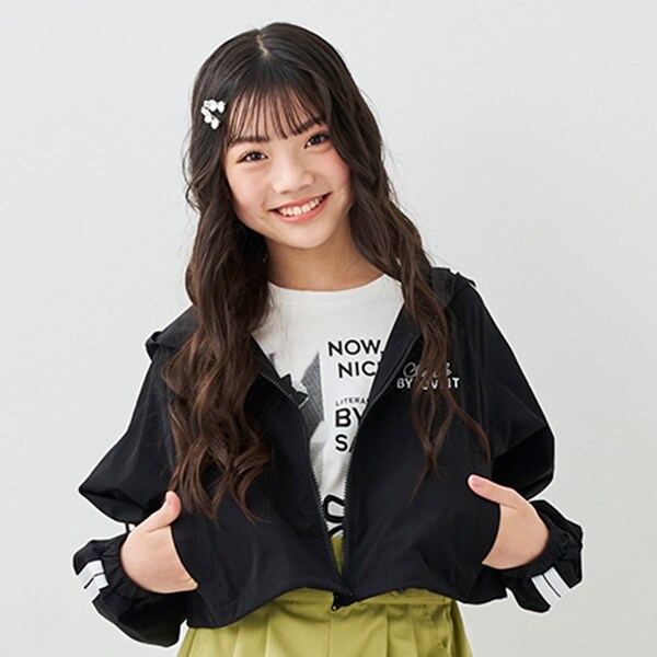 サイドラインショート丈ブルゾン