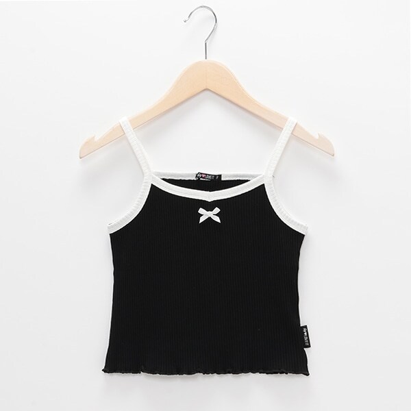 裾メロウ配色キャミソール