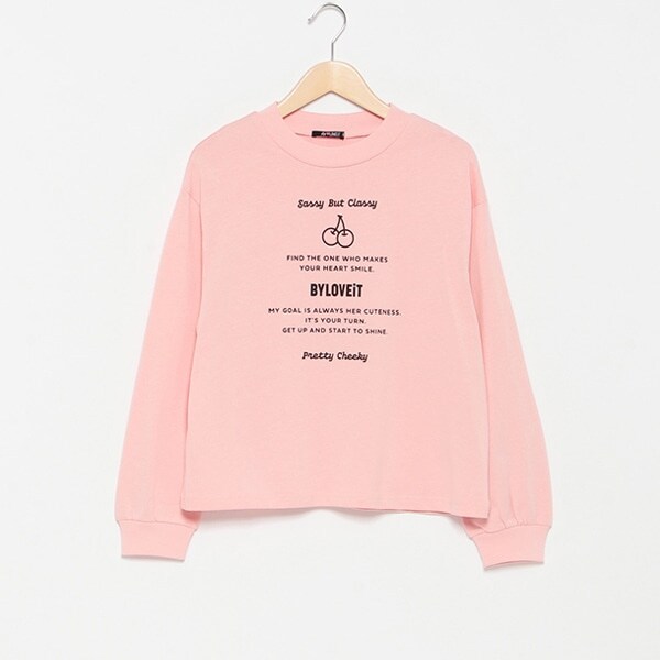 チェリープリントロングTシャツ