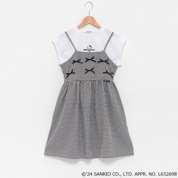 【ハローキティ】ギンガムキャミワンピースセット