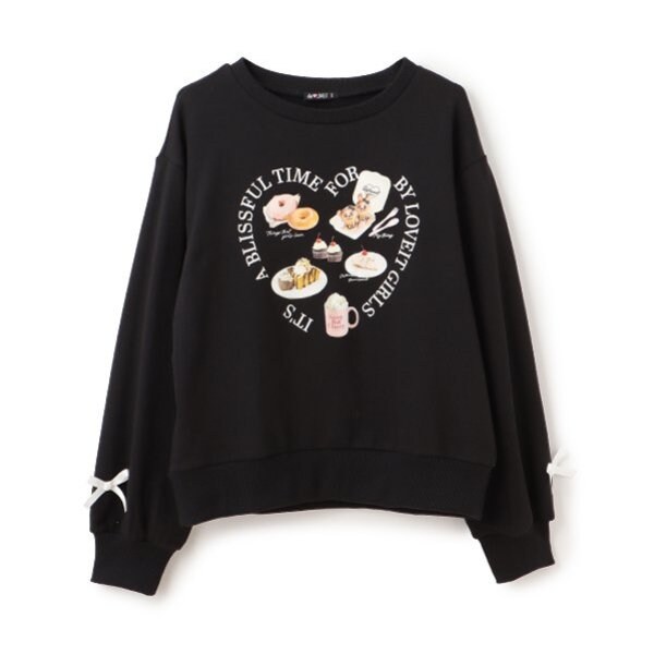 スイーツ転写プルオーバー