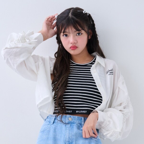 パット入りクロップドタンク