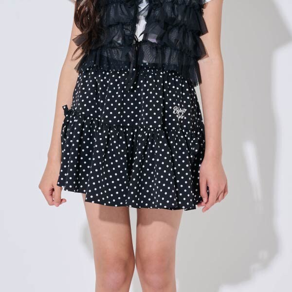 ドットティアードスカート