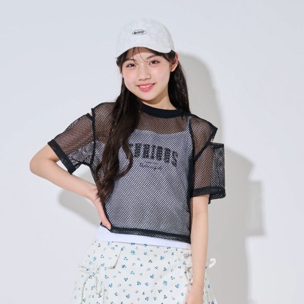 【ニコ☆プチ掲載】メッシュTキャミセット