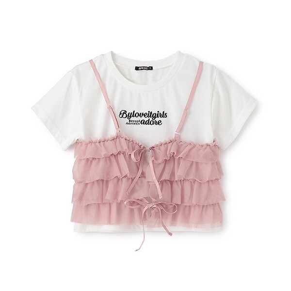 2WAYビスチェつきTシャツ