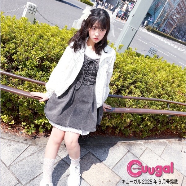 【ニコ☆プチ・Cuugal掲載】レースアップワンピース