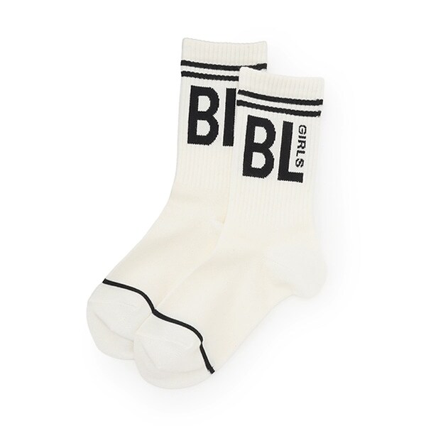 ロゴミニ丈クルーソックス