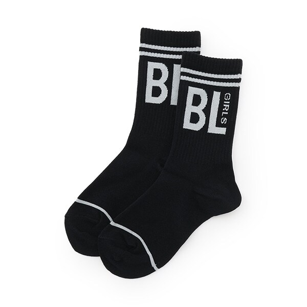 ロゴミニ丈クルーソックス