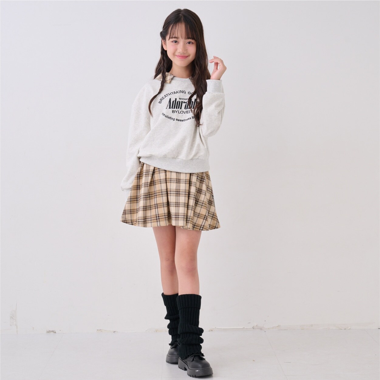 【WEB限定】衿つきプルオーバーセットアップ