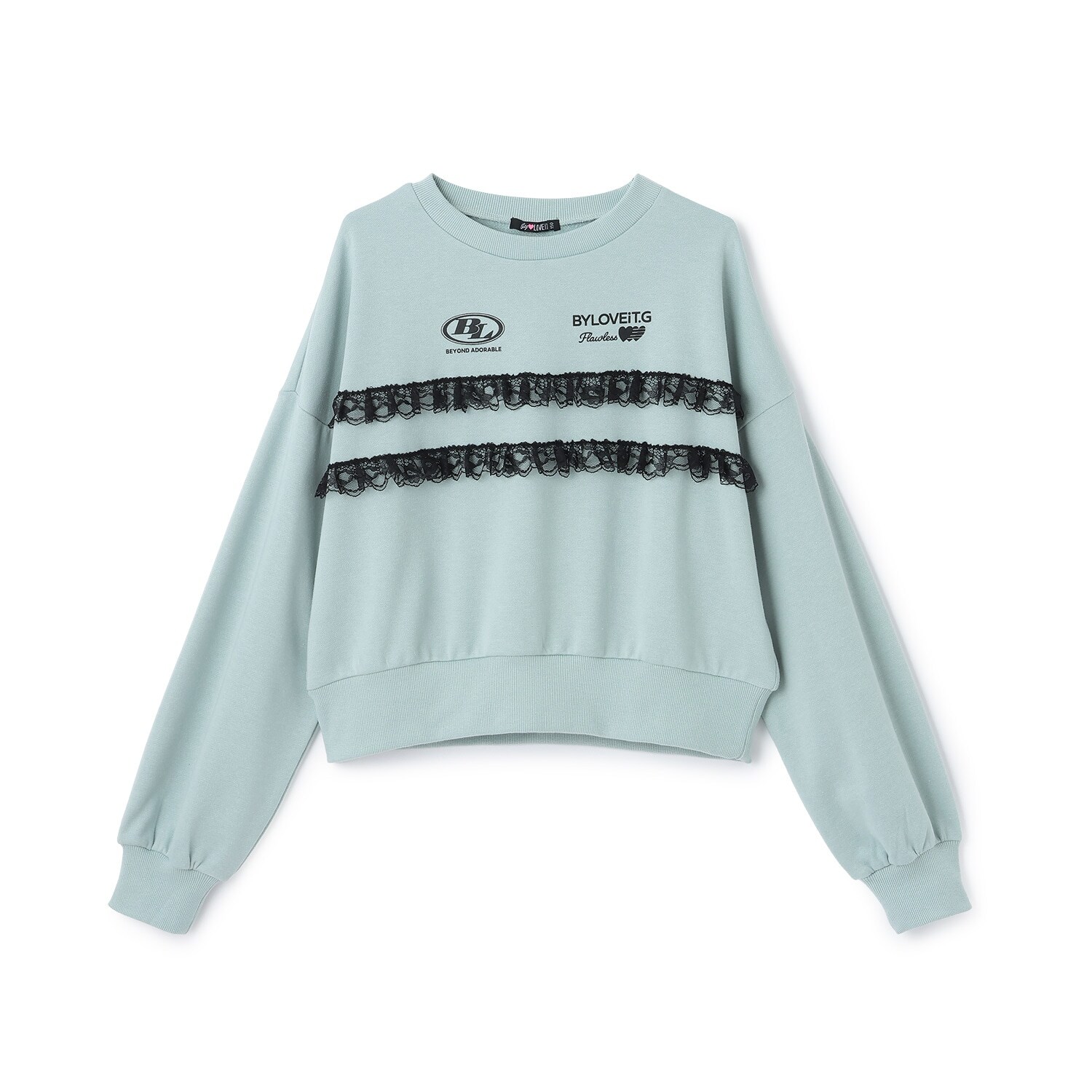 レースつきプルオーバー