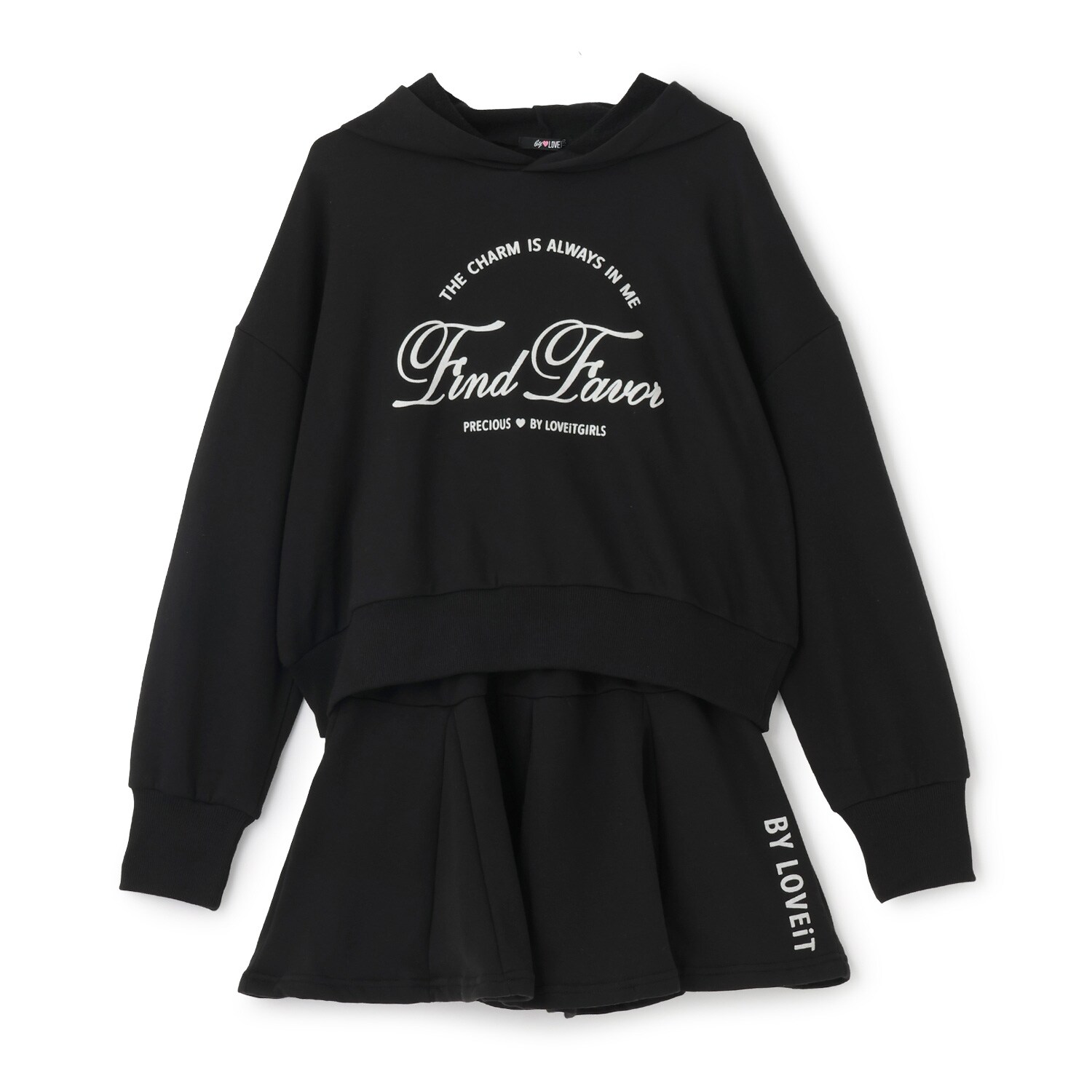 フーディ&スカートセット