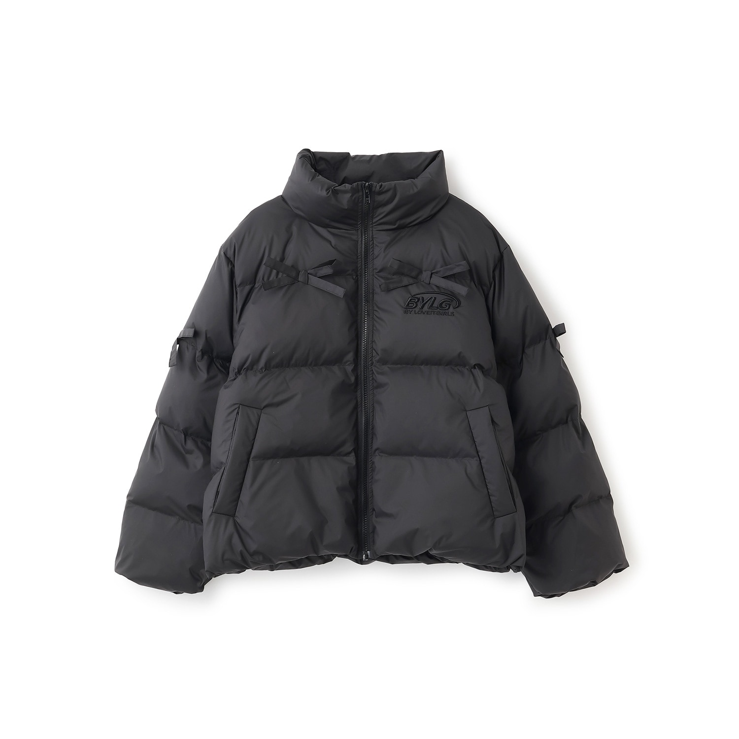 リボンタフタフェイクダウンJK