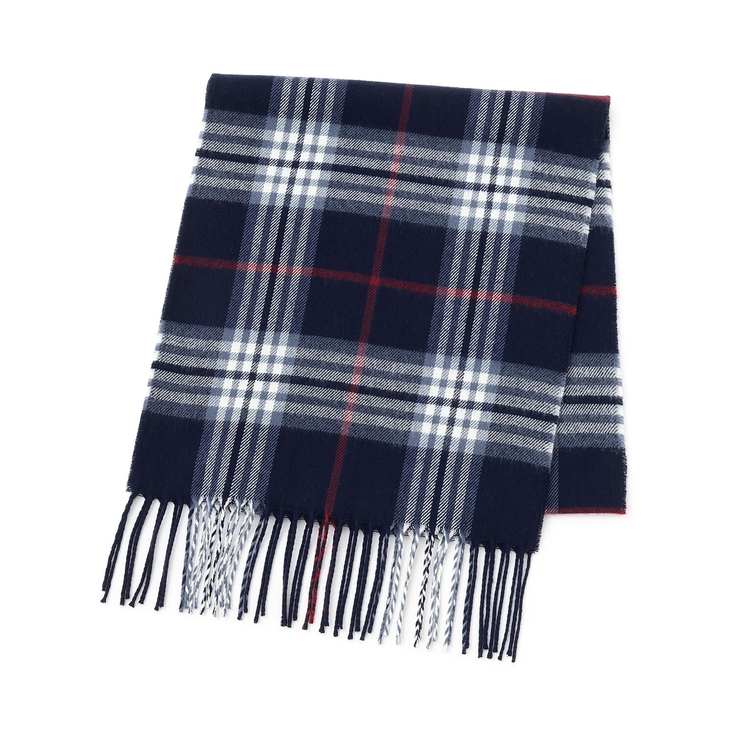 チェックマフラー