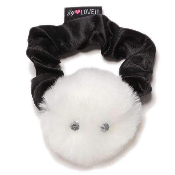 瞳つきファーモチーフシュシュ