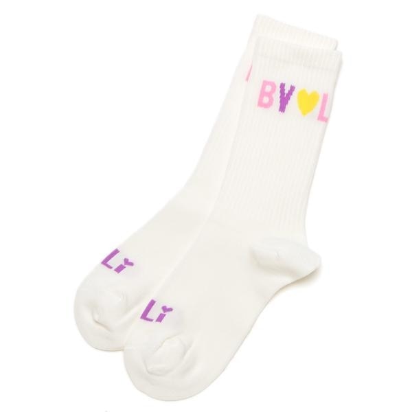 配色ロゴ入りクルーソックス