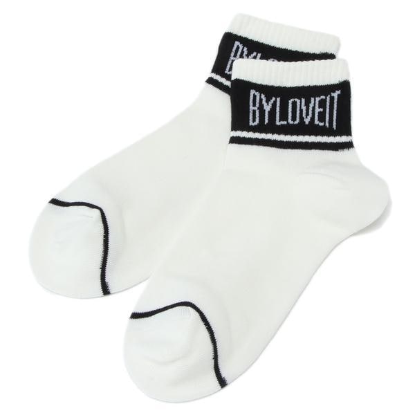 ロゴ入りショート丈ソックス