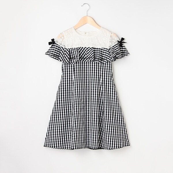 【リピート】【直営店で取り扱い無し】ヨークレースフリルワンピ