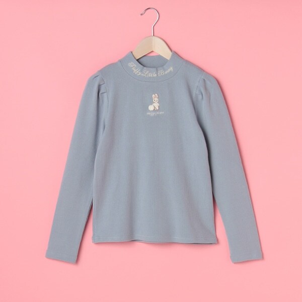 【人気商品再入荷】【直営店で取り扱い無し】モチーフ刺しゅうプチハイネックTシャツ