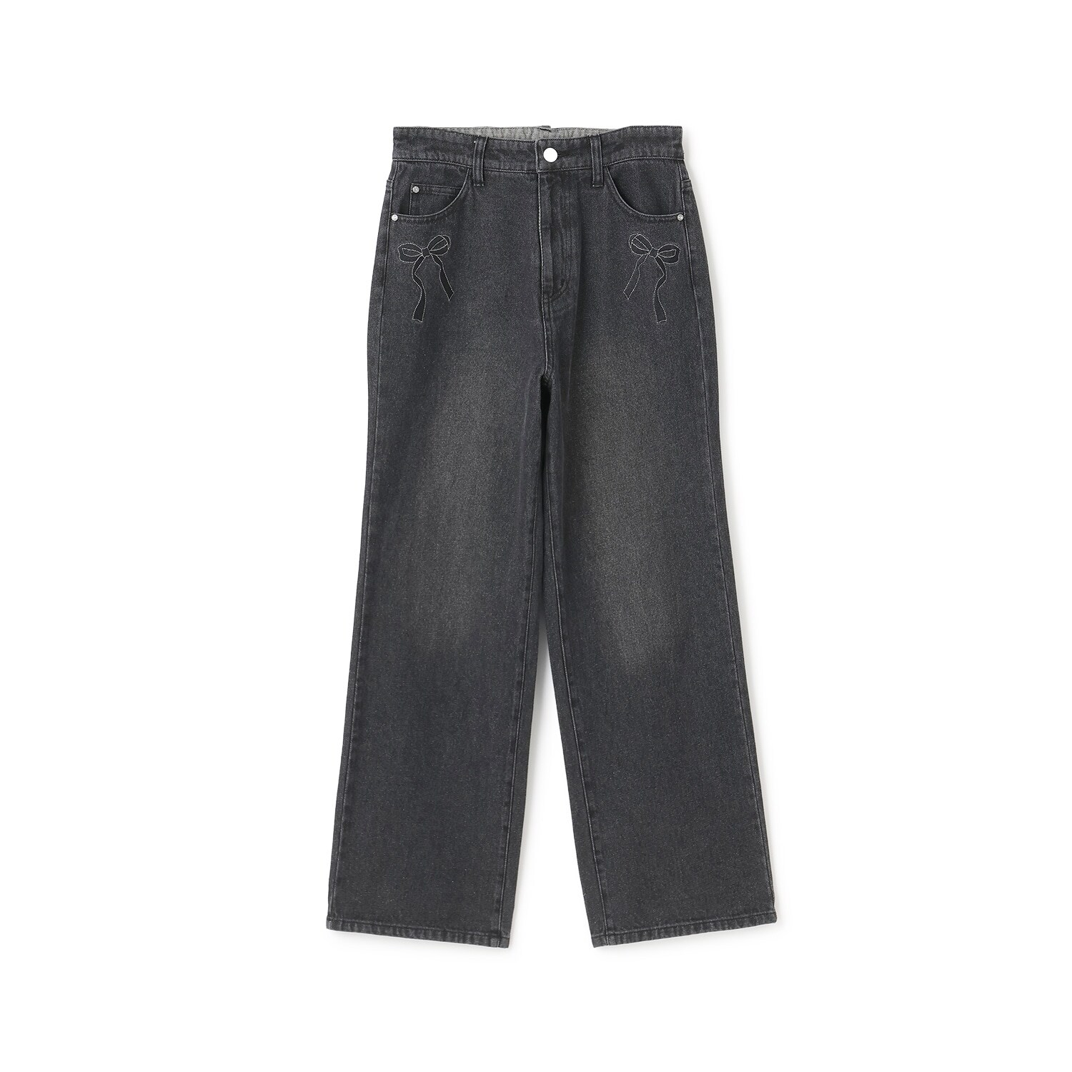 【人気商品再入荷】【直営店で取り扱い無し】アソートデザイン美脚ルーズストレートデニムパンツ