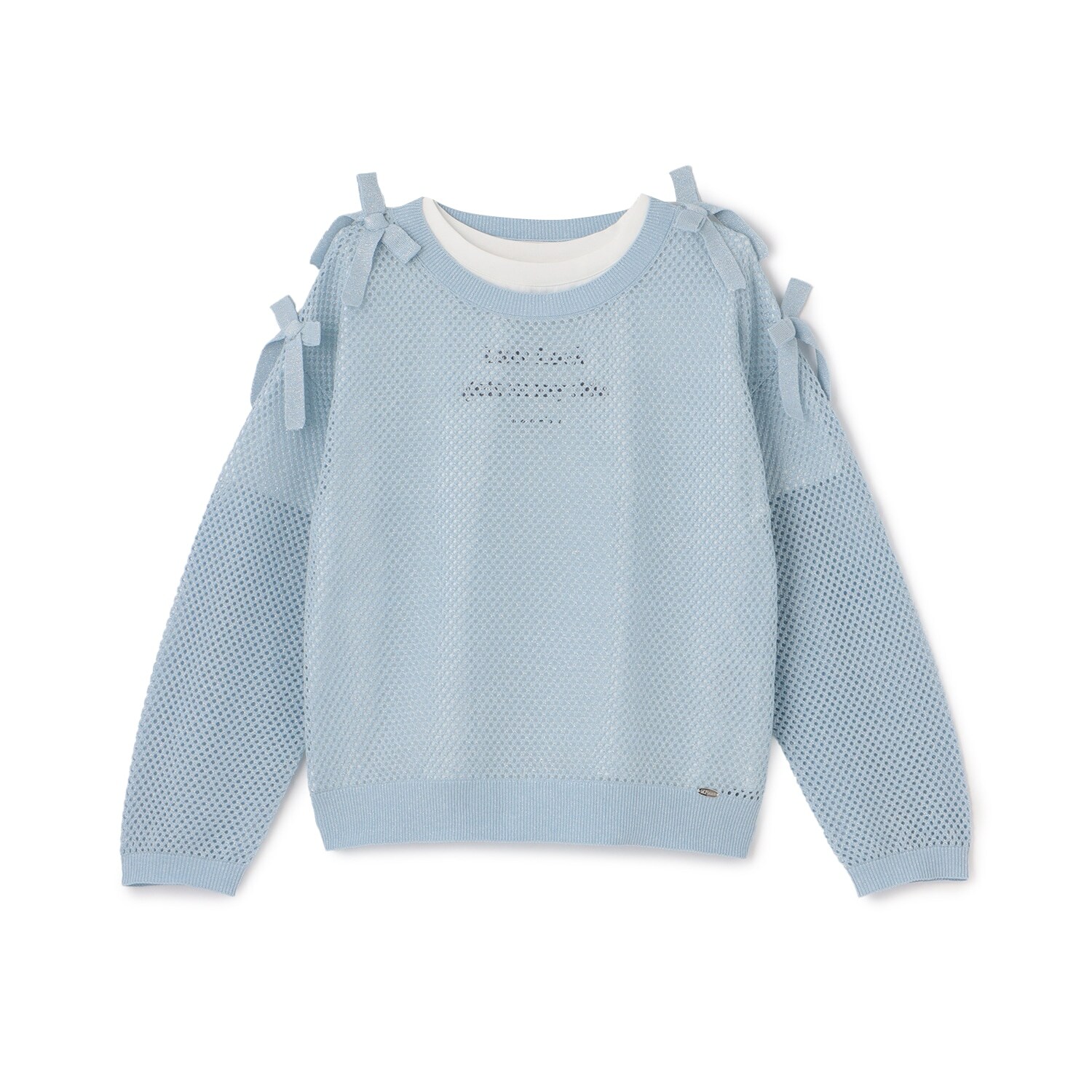 【人気商品再入荷】【直営店で取り扱い無し】ラメメッシュニット＆半袖Tシャツセット