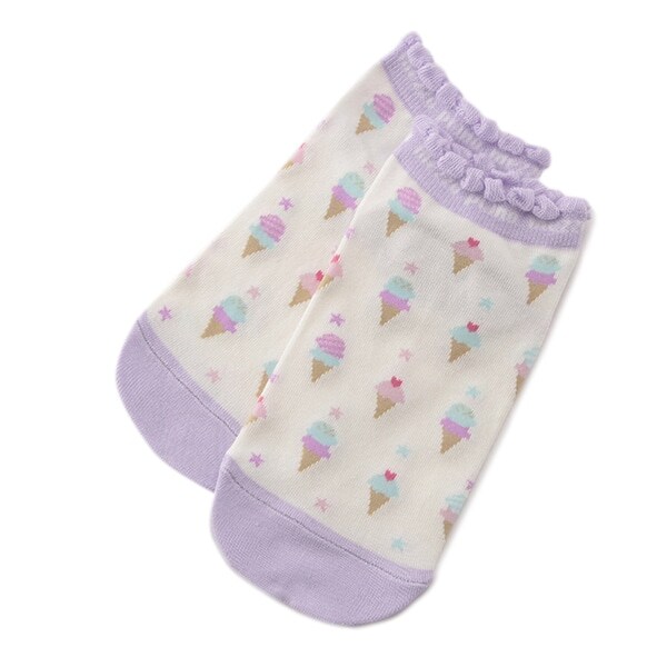 アイス柄スニーカーインソックス