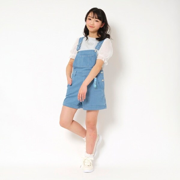サロペットショートパンツ