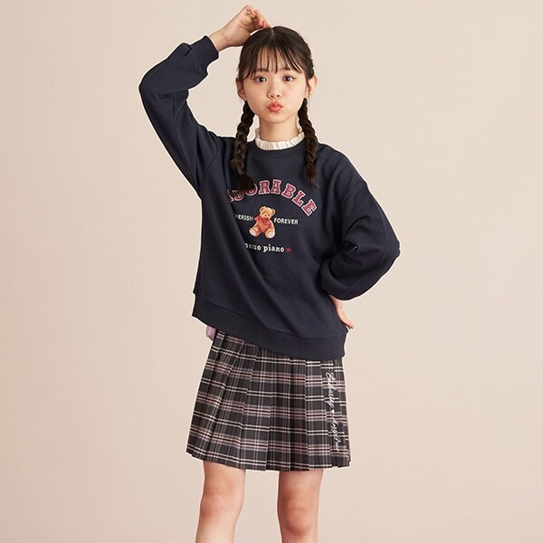 ハートコインケースつきプリーツスカパン