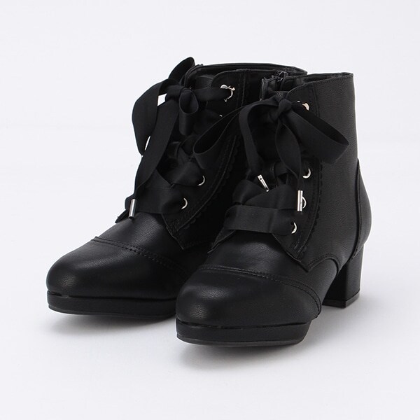 ガーリーレースアップショートブーツ