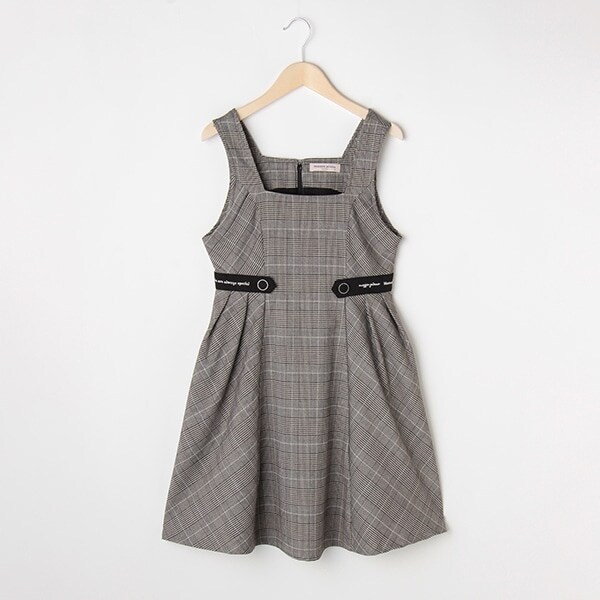 サイドベルトジャンパースカート