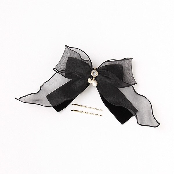 リボンバレッタ＆サシピン2本セット