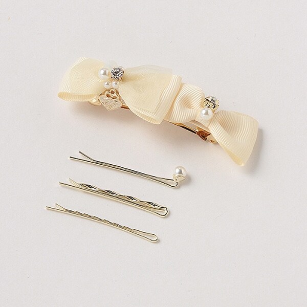 リボンバレッタ＆サシピン３本セット