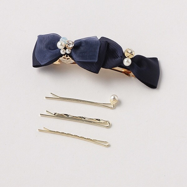 リボンバレッタ＆サシピン３本セット