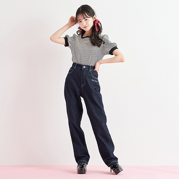 さらり涼しい美脚ストレートパンツ