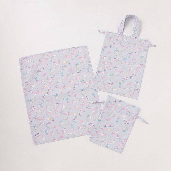 キャンディ柄巾着（2枚）＆ランチマットセット