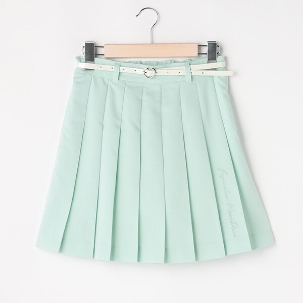 ベルトつきカラープリーツスカパン