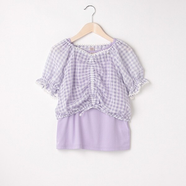 ドロストブラウス・タンクトップセット