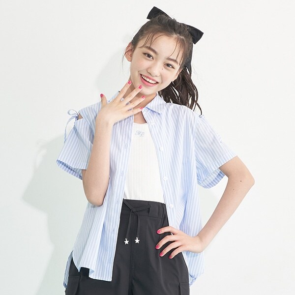 ストライプシャツ＆タンクトップセット