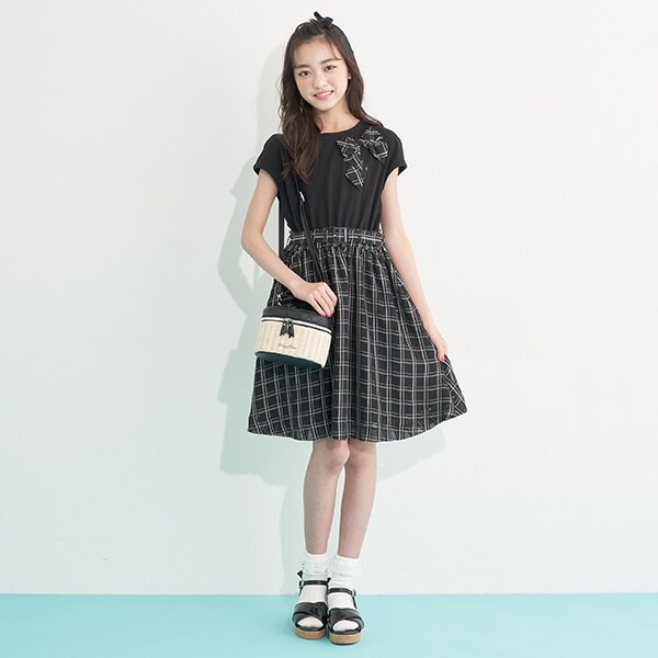 リボンドッキングワンピース