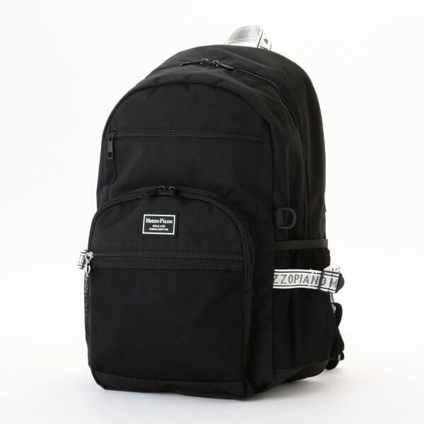 ロゴジャカードテープ×メッシュポケットリュック