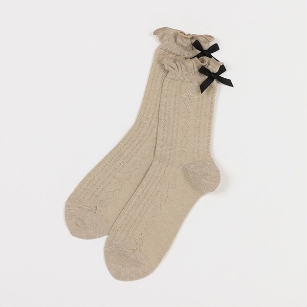 フリルクルーソックス【日本製】