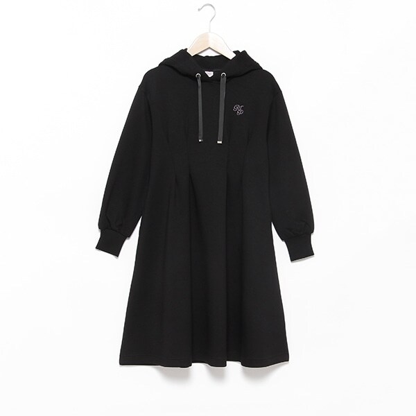 ハイウエストタック パーカワンピース